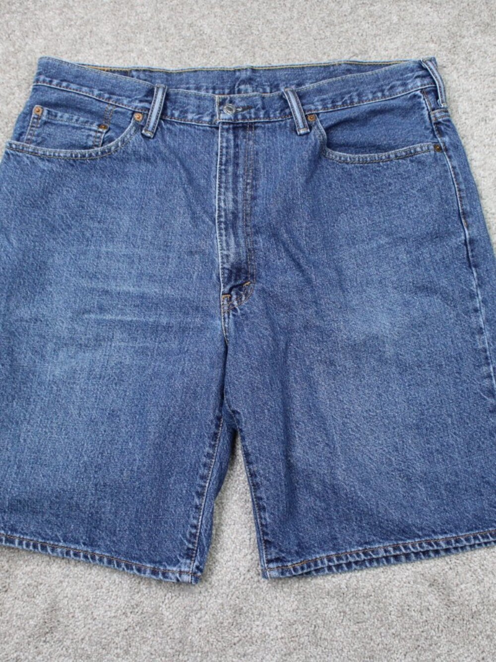 Levi's 550 Jean Shorts Mens 40 Blue 10" Denim 5-Pocket Relaxed Fit‎ Cotton Y2K